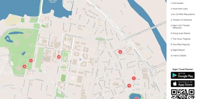 Карта Ханой вулічная ежа
